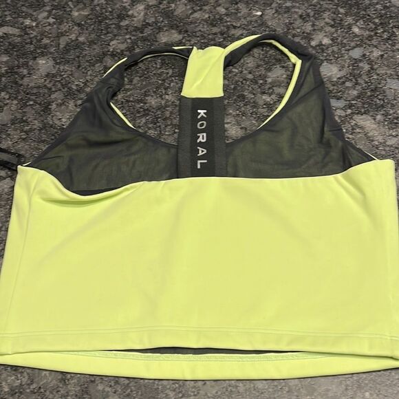 🆕Koral Lime Green Sports Bra NWT - Picture 6 of 8